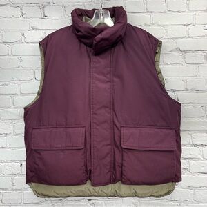 Cabela’s Premier Northern Goose Down Puffer Vest Eggplant Sz L